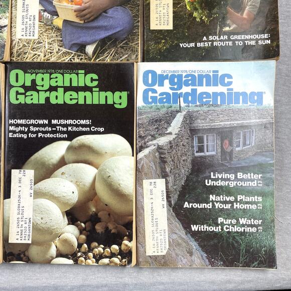 Vintage 1978 Organic Gardening Magazines Full Year Jan-Dec Bundle Prop - Picture 3 of 7